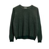 MITS - Ribbed Two-Tone Round Neck Sweater | Conifer and Patina