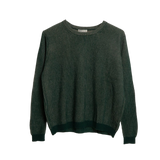 MITS - Ribbed Two-Tone Round Neck Sweater | Conifer and Patina