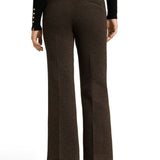 CA - Francoise Cropped Pant | Black/Espresso Micro Tweed