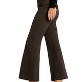CA - Francoise Cropped Pant | Black/Espresso Micro Tweed
