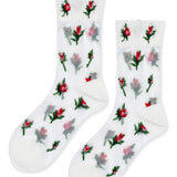 HFB - Rosebud Sheer Crew | White