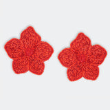 OD - Hibiscus Earrings | Red