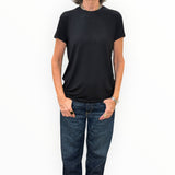 UN - Viscose T-Shirt | Noir