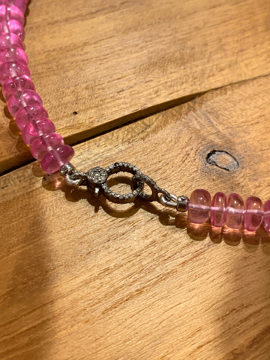 Mid-length | Pink Topaz Semi-precious | 19.5