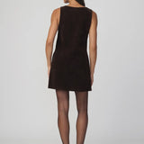 JJ - Scoop Neck Mini Dress | Dark Chocolate