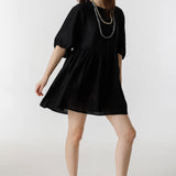 LT - Alcala Linen Dress | Black