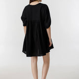 LT - Alcala Linen Dress | Black