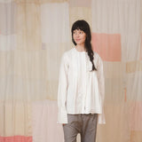 SS - Cotton Pleat Shirt | White