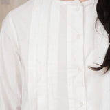 SS - Cotton Pleat Shirt | White