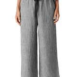 EF - Wide Cropped Pant | Striped