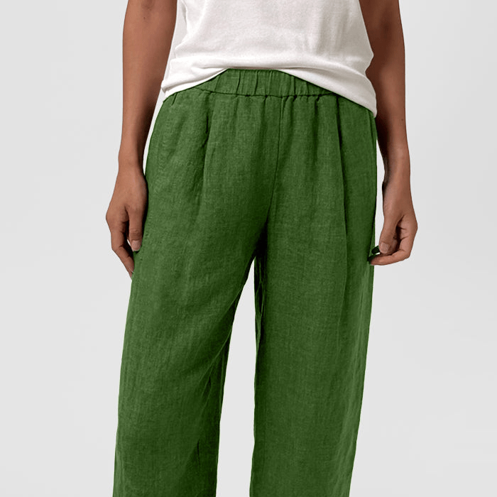 EF - Ankle Pleated Lantern Pant | Field