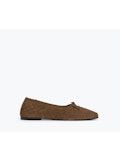 FS - Jada Shoe | Toffee Woven Suede