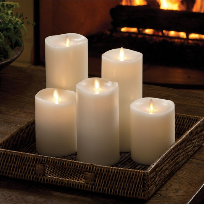 NH - Moving Flame Indoor Pillar Candles