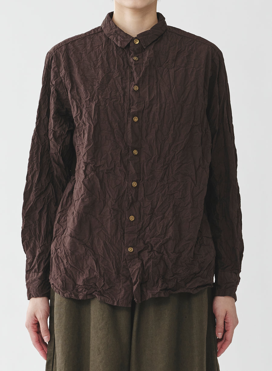 PDC - Crinkle Fitted Shirt | Brown