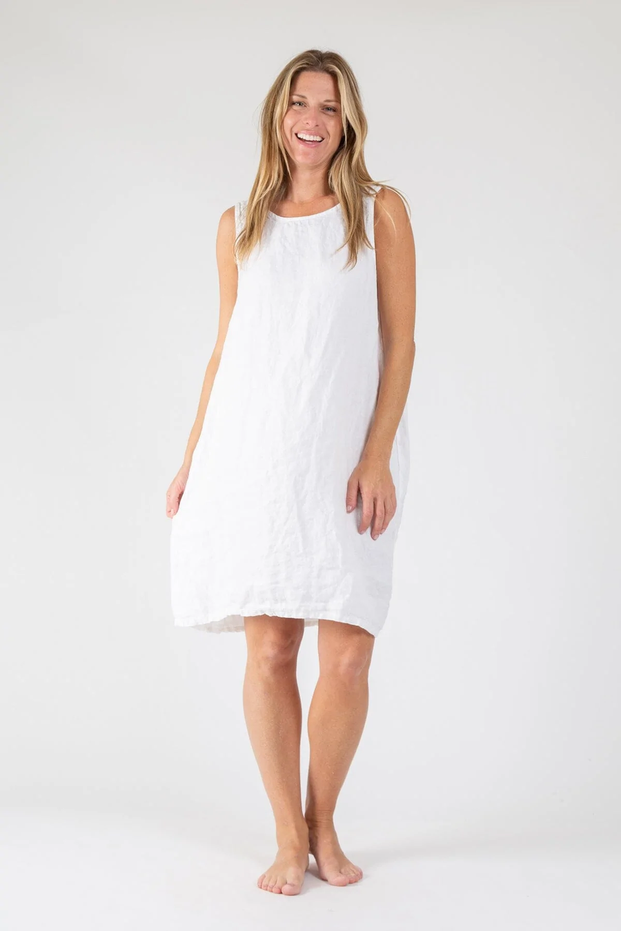 CP - Jess Linen Twill Dress | White