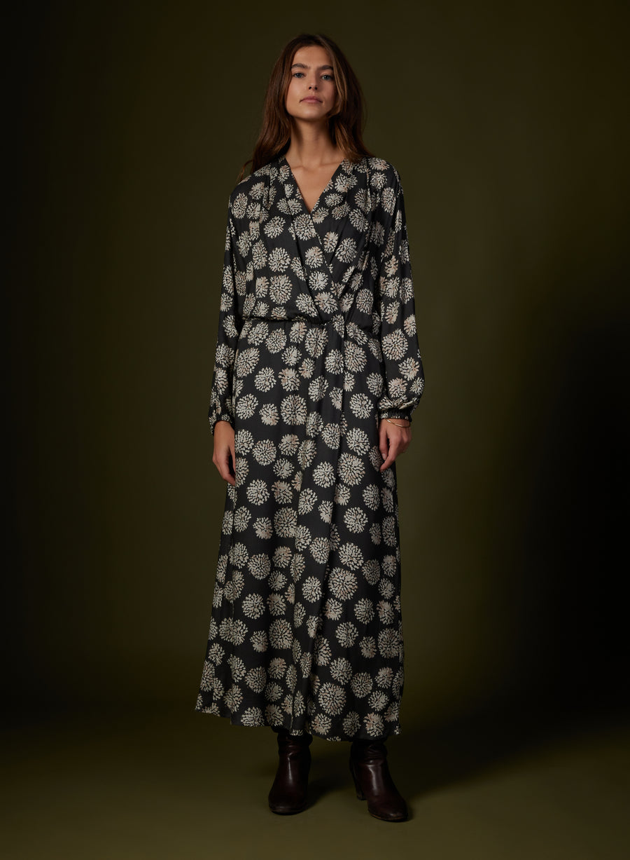 DG - Robe Dress | Grey Floral