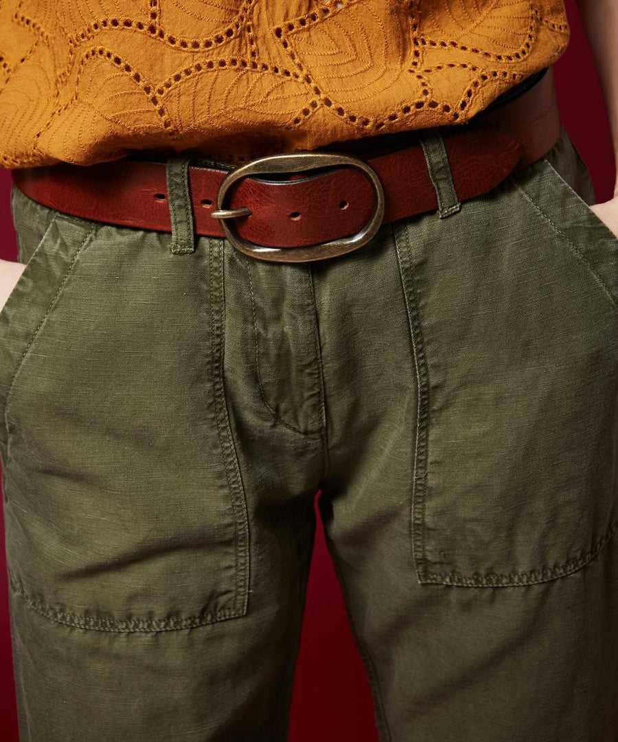 HT - Angus Brown Leather Belt