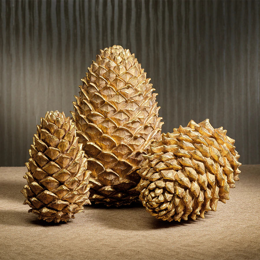 ZX - Gold Decorative Pine Cone