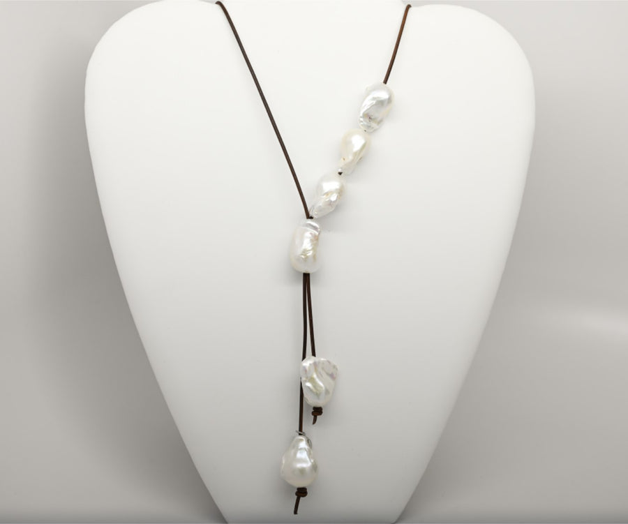 3 Way Necklace | Baroque Pearl