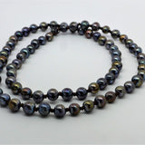 Classic Edison Pearl Leather Sautoir Necklace | 45"