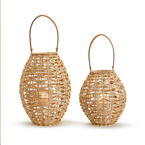 TC - Oval Rattan Lantern