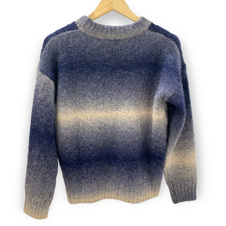 HT - Malicia Knit Pullover | Blue & Grey