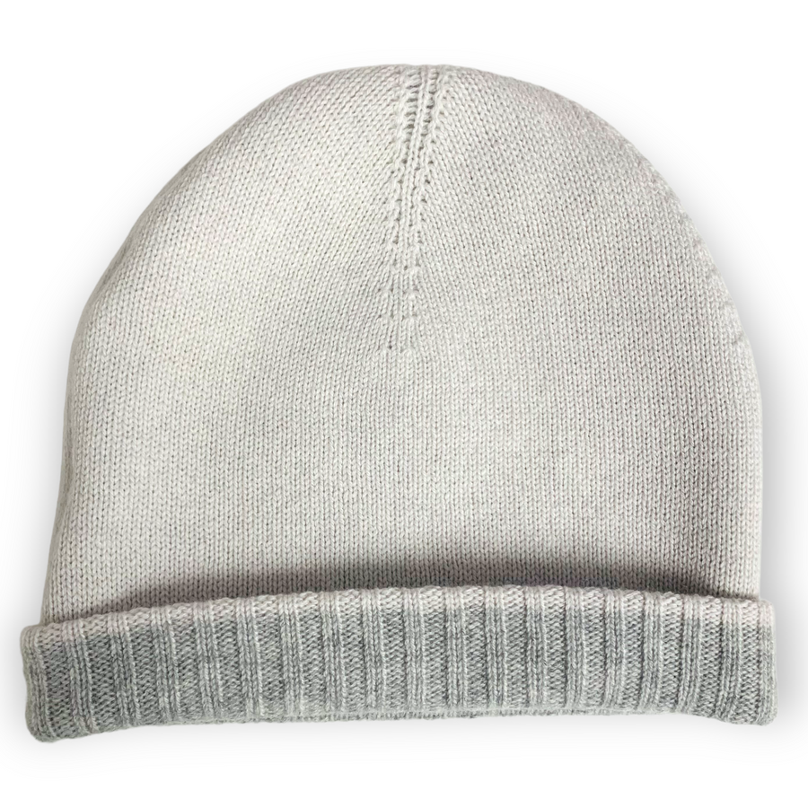 CL - Cashmere Reversible Beanie | Grey