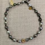 Choker | Tahitian Pearls w/ 18K Gold/Diamond