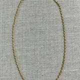 Mid-length - Gold Rice Bead Chain | 18"