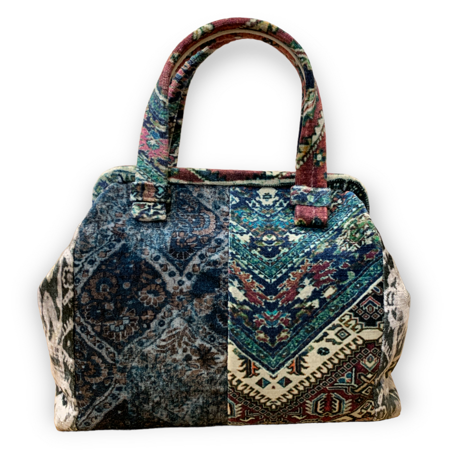 MP - Alexandra Velvet | Grey/Teal/Eggplant