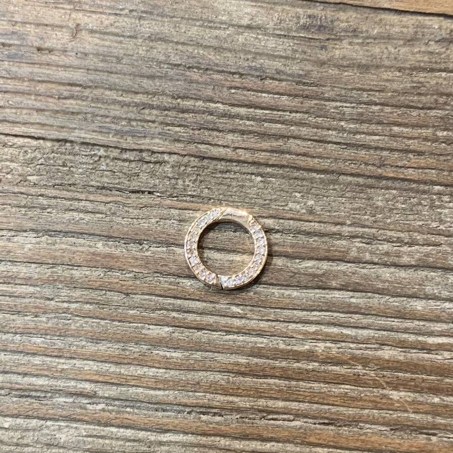 Enhancer Ring | Gold & Pave Diamond