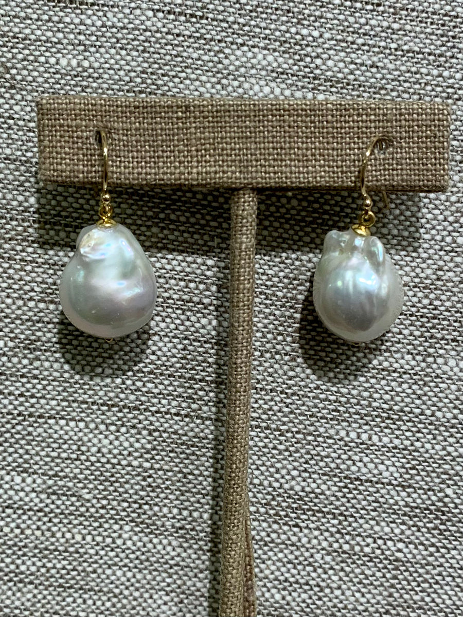Earrings | Baroque Freshwater Pearls, 14K Gold