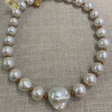 Choker | Pearls w/ Large Baroque Pearl