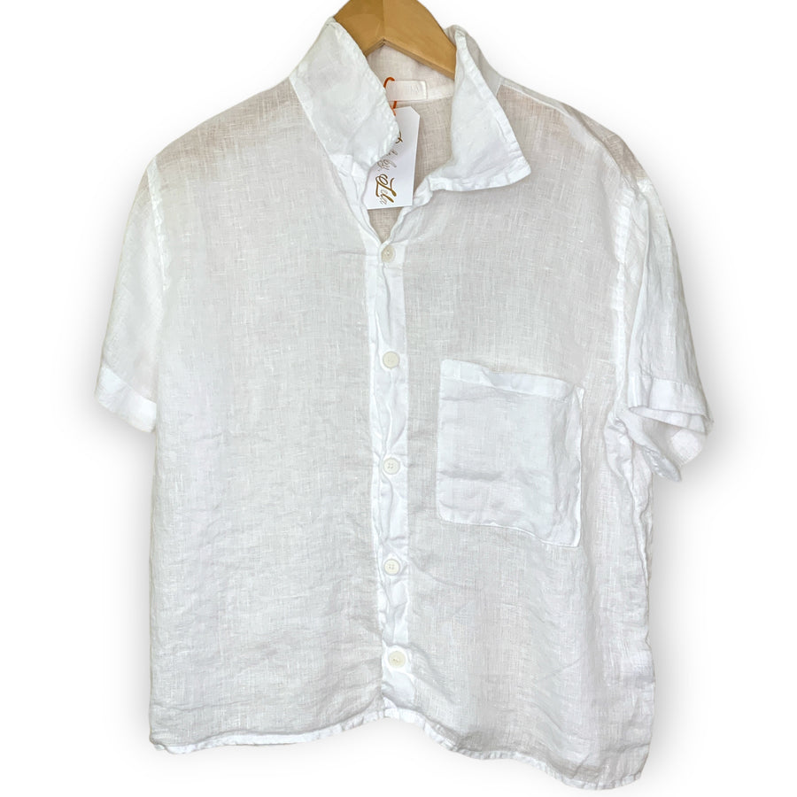 CP - Nic Linen Shirt | White