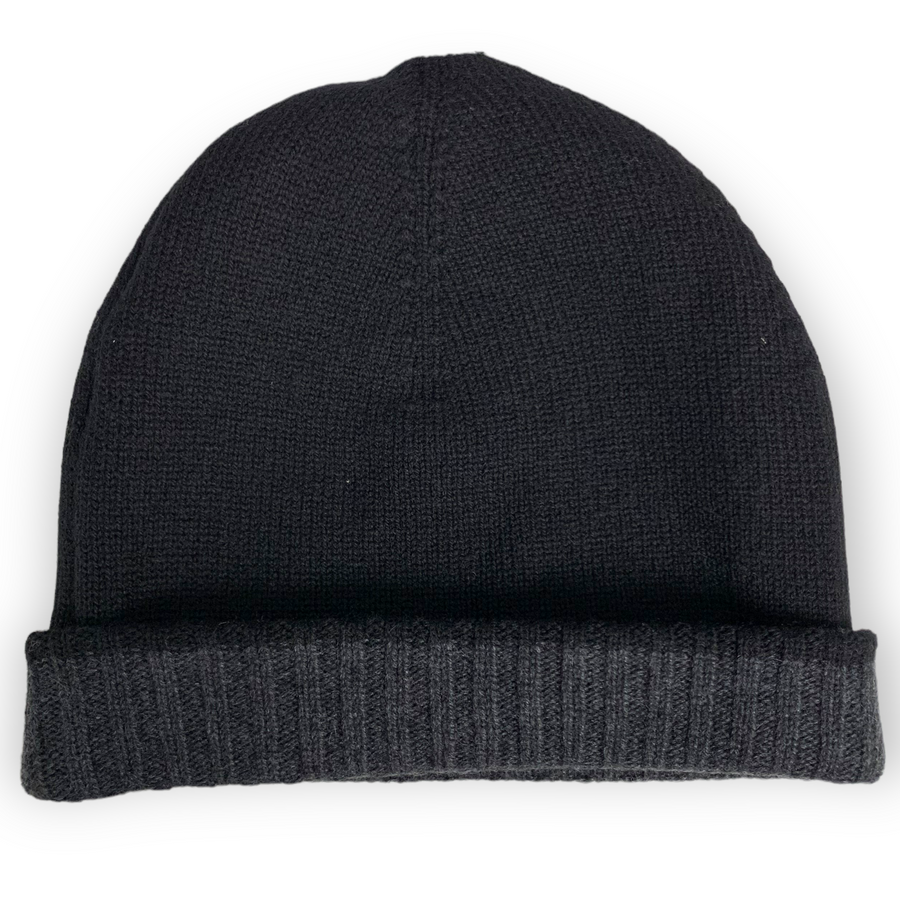 CL - Cashmere Reversible Beanie | Charcoal