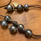 3 Way Necklace | Tahitian Pearls w/ Diamond Rondel
